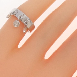 Nhẫn nhẫn ngón út kim cương K18WG 0.50CT 671274