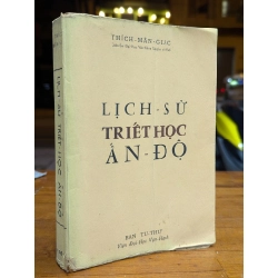 LỊCH SỬ TRIẾT HỌC ẤN ĐỘ - THÍCH MÃN GIÁC