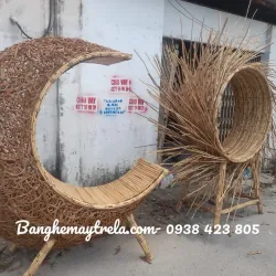 Ghế mây tre đan chụp hình ngoài trời 699053