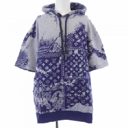 Áo hoodie ngắn tay họa tiết monogram Louis Vuitton HNY28WN31 - Hàng hiệu Authentic