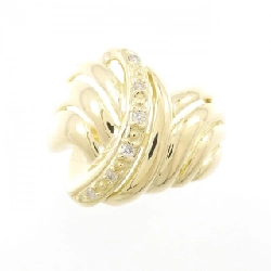 Nhẫn kim cương K18YG 0.04CT 672658