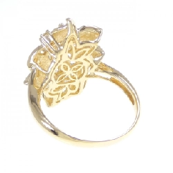 Nhẫn kim cương hoa K18YG 0.73CT 666048