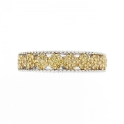 Nhẫn kim cương hoa K18WG/K18YG 0.27CT 669490