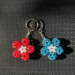 Móc khoá cườm xà cừ hình Hoa 975819