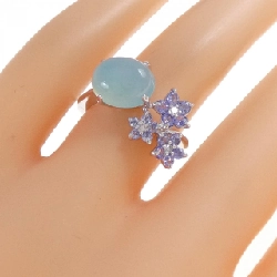 K18WG Nhẫn Đá Màu - Hàng hiệu Chính hãng 854538