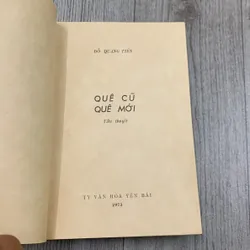 Quê cũ quê mới - đỗ quang tiến. 6b2 718610