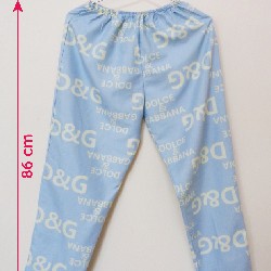 Bộ đồ pijama nữ ngắn tay chất vải kate họa tiết D&G 18821