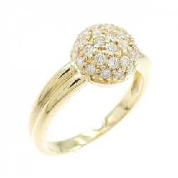 Nhẫn kim cương K18YG 0.43CT