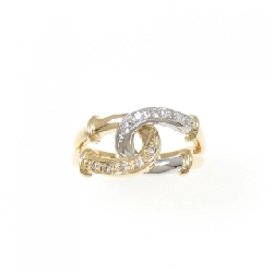 Nhẫn kim cương K18YG/PT900 0.06CT - Hàng hiệu Authentic 855040