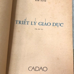 TRIẾT LÝ GIÁO DỤC - KIM ĐỊNH 474835