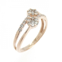 Nhẫn kim cương hoa K10PG 0.30CT - Hàng hiệu Authentic