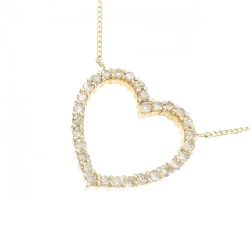 K18YG Dây chuyền kim cương hình trái tim 0.52CT - Hàng hiệu Chính hãng 863150