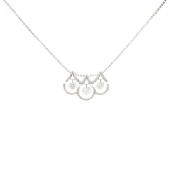 K18WG Dây chuyền kim cương 0.80CT - Hàng hiệu Chính hãng