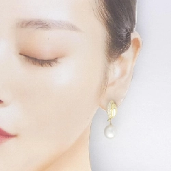 K18YG Bạch Ngọc Trai Bông Tai 11.3mm - Hàng hiệu Chính Hãng 865183