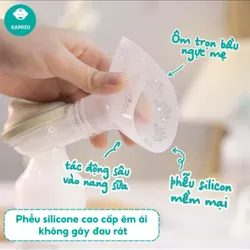 Máy Hút Sữa Điện Đôi Kamidi Max-Phễu Hút Silicon-Hút Kiệt-tặng áo hút sữa. Bảo hành 2 năm 711894