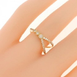 【Sản phẩm mới】Nhẫn kim cương K18YG 0.22CT 670176