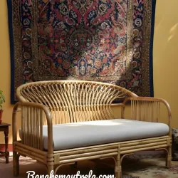 Sofa mây tre đan hiện đại phòng khách