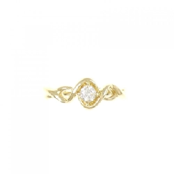 Nhẫn kim cương K18YG 0.120CT 667502