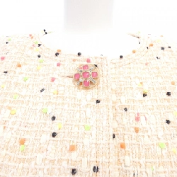 Áo khoác không cổ CHANEL 636075