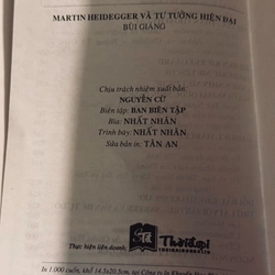 Martin Heidegger & tư tưởng hiện đại - Bùi Giáng 501206