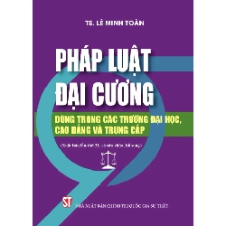 Pháp Luật Đại Cương - Dùng Trong Các Trường Đại Học, Cao Đẳng Và Trung Cấp - TS Lê Minh Toàn