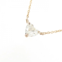 K18PG Dây chuyền kim cương 0.300CT J SI1 hình trái tim - Hàng hiệu Chính hãng 880475