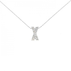 Dây chuyền kim cương K18WG 0.07CT - Hàng hiệu Chính hãng