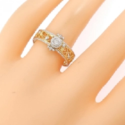 Nhẫn kim cương K18YG/PT900 0.10CT - Hàng hiệu Authentic 852719
