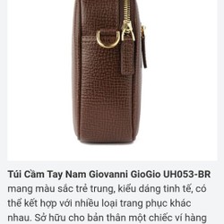 Bóp Cầm Tay Nam Giovanni Sartoria UH053-BR Brown 74748