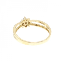 Nhẫn kim cương hoa K18YG 0.10CT 671706