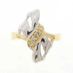 Nhẫn kim cương K18YG/PT850 0.07CT 669425