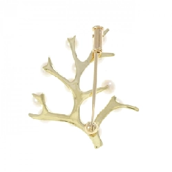 K18YG Ngọc trai Akoya Brooch - Hàng hiệu Chính hãng 872479
