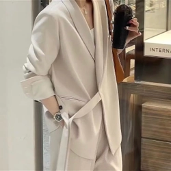 Set blazer/ vest nữ trắng (đã giật tag giặt, chưa sử dụng)