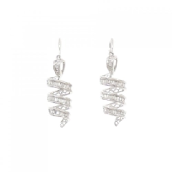 K18WG Bông tai kim cương 1.00CT - Hàng hiệu Chính hãng