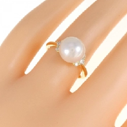 Nhẫn ngọc trai Akoya K18YG 8.9mm 672776