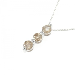 K18WG Ba viên đá kim cương Dây chuyền 0.5CT - Hàng hiệu Chính hãng 862065