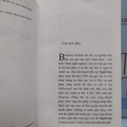 Sách: Người đọc (tiểu thuyết) - TG: Bernhard Schlink (A3) 723050