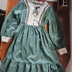 Đầm loli dáng xòe màu xanh Gothic lolita green dark palace (chỉ qua sử dụng 1 lần) 315851