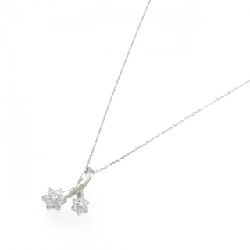 Dây chuyền kim cương hoa PT900/PT850 0.50CT - Hàng hiệu chính hãng 846839