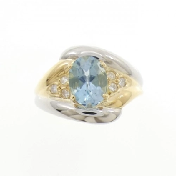 Nhẫn Blue Topaz K18YG/PT850 1.56CT - Hàng hiệu Chính hãng 846604