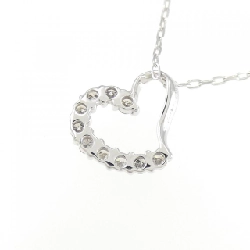 K18WG Dây chuyền kim cương hình trái tim 0.2CT - Hàng hiệu Chính hãng 861542