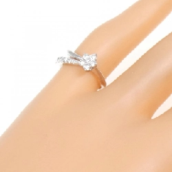 Nhẫn kim cương hoa K18WG 0.28CT 673568