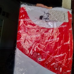 Áo phông nam,side xl,l dáng rộng, màu trắng đỏ, hàng thiết kế độc quyền., hàng mới 100%. 70423