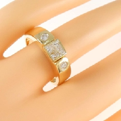 Nhẫn kim cương K18YG 666406