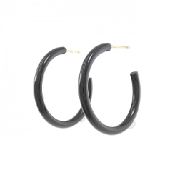 K18YG Onyx Bông tai - Hàng hiệu Chính hãng