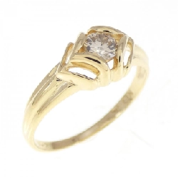 Nhẫn kim cương K18YG 0.20CT