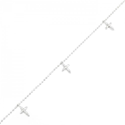 K14WG Vòng tay kim cương chéo 0.15CT - Hàng hiệu chính hãng 872222