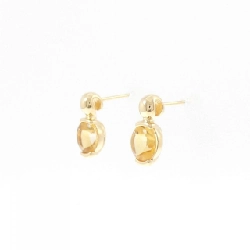 K18YG Citrine Bông tai - Hàng hiệu Chính hãng 866227