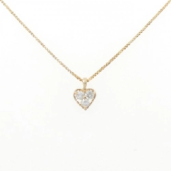 K18YG Dây chuyền kim cương hình trái tim 0.20CT - Hàng hiệu Chính hãng