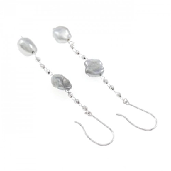 K18WG Bông tai ngọc trai đen - Hàng hiệu Chính hãng 866185